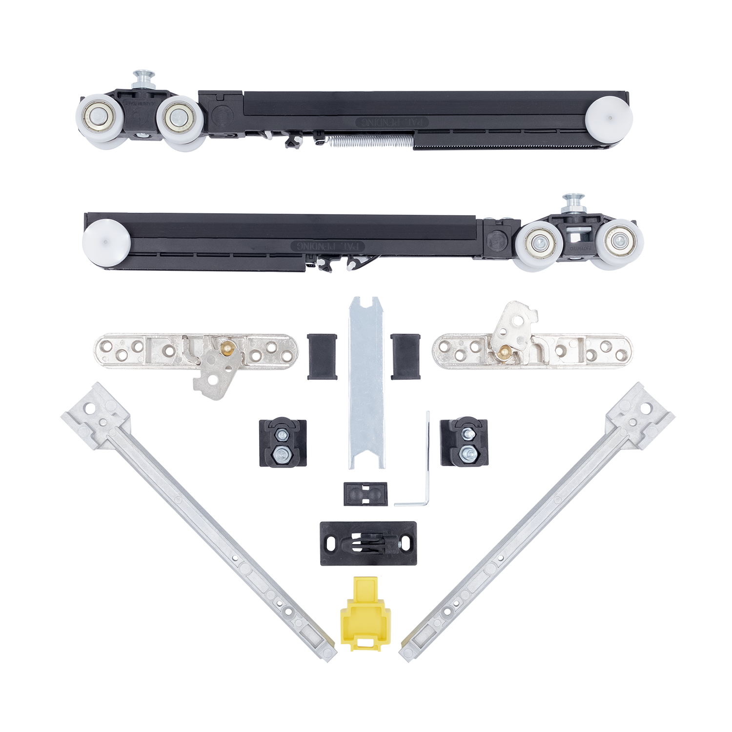 Комплект роликов SLIDING SET 2 40kg NEW, два доводчика, дверь до 40кг
