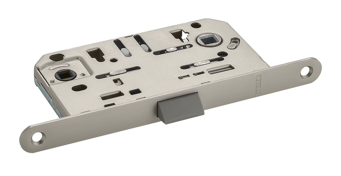 Замок межкомнатный 1895P MSN с ответной планкой, бесшумный многофункциональный, цвет матовый сатинированный никель фото купить Актобе (Актюбинск)