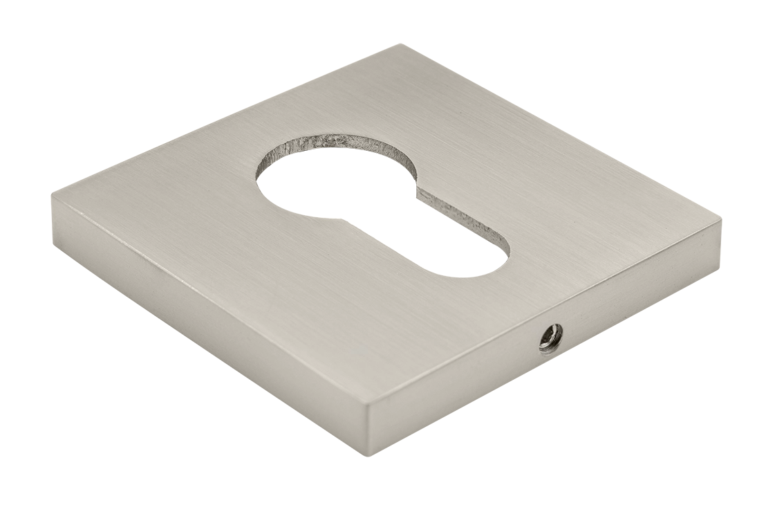 Накладка на замок MH-KH-S6 MSN под евроцилиндр, цвет матовый хром фото купить Актобе (Актюбинск)