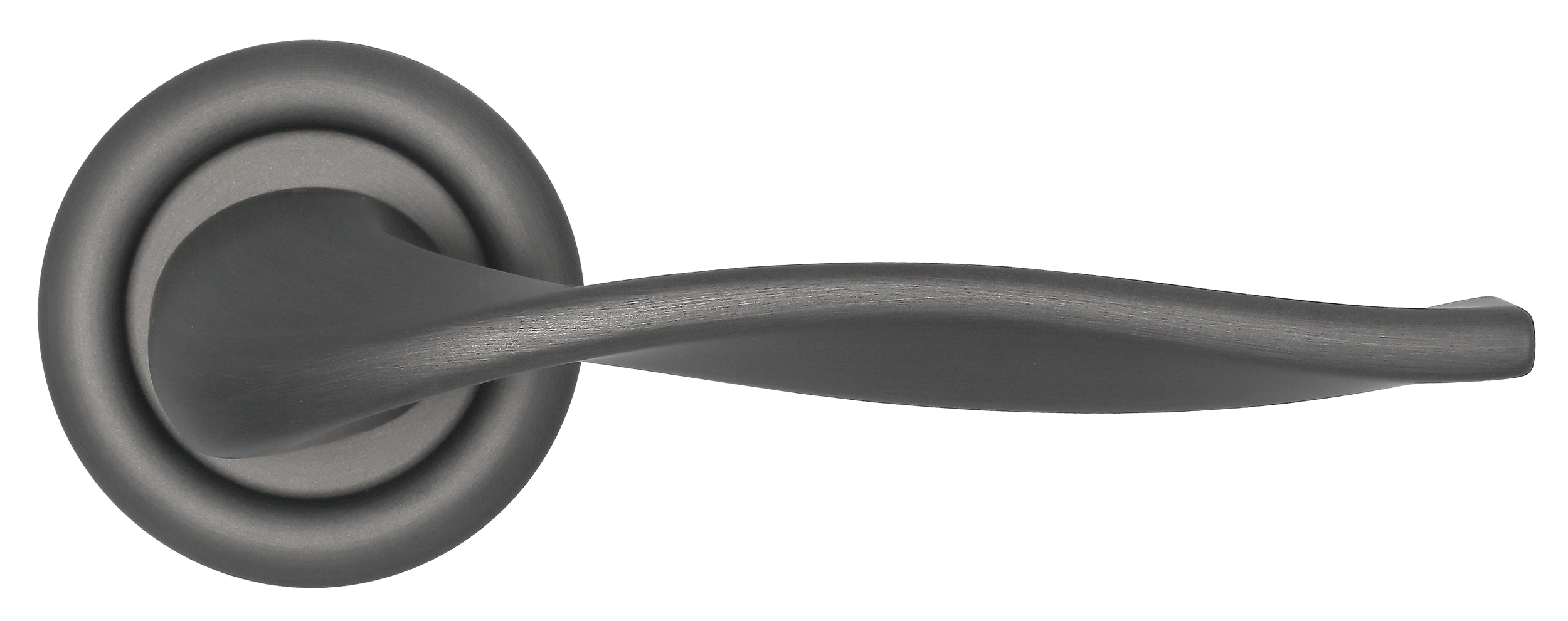 Ручка дверная SKYSCRAPER R7 SST на круглой розетке, цвет Летняя гроза/Summer Storm фото купить в Актобе