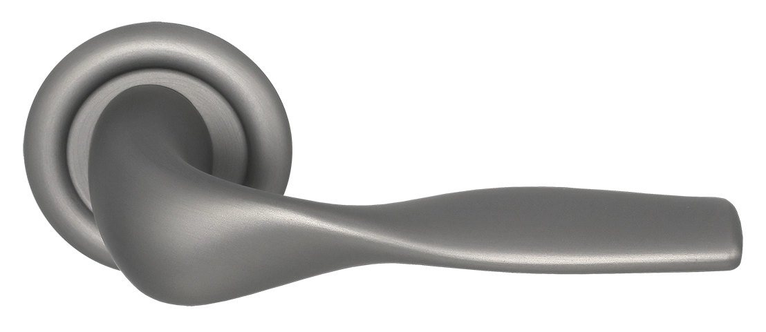 Ручка дверная LVB R7 WF на круглой розетке, цвет Зимняя стужа/Winter Frost фото купить Актобе (Актюбинск)