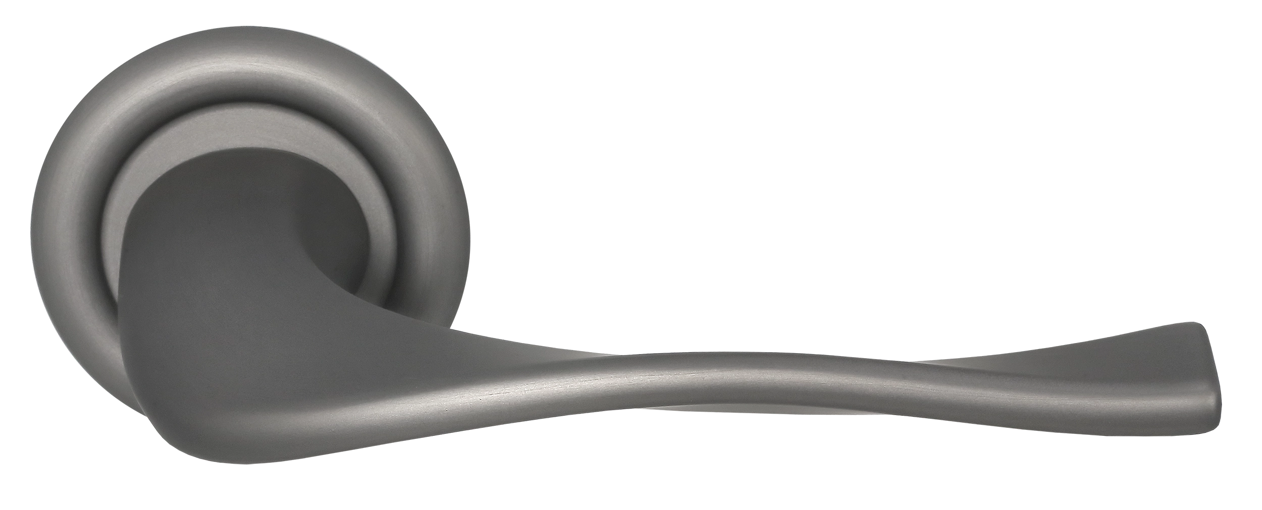 Ручка дверная SKYSCRAPER R7 WF на круглой розетке, цвет Зимняя стужа/Winter Frost фото купить Актобе (Актюбинск)