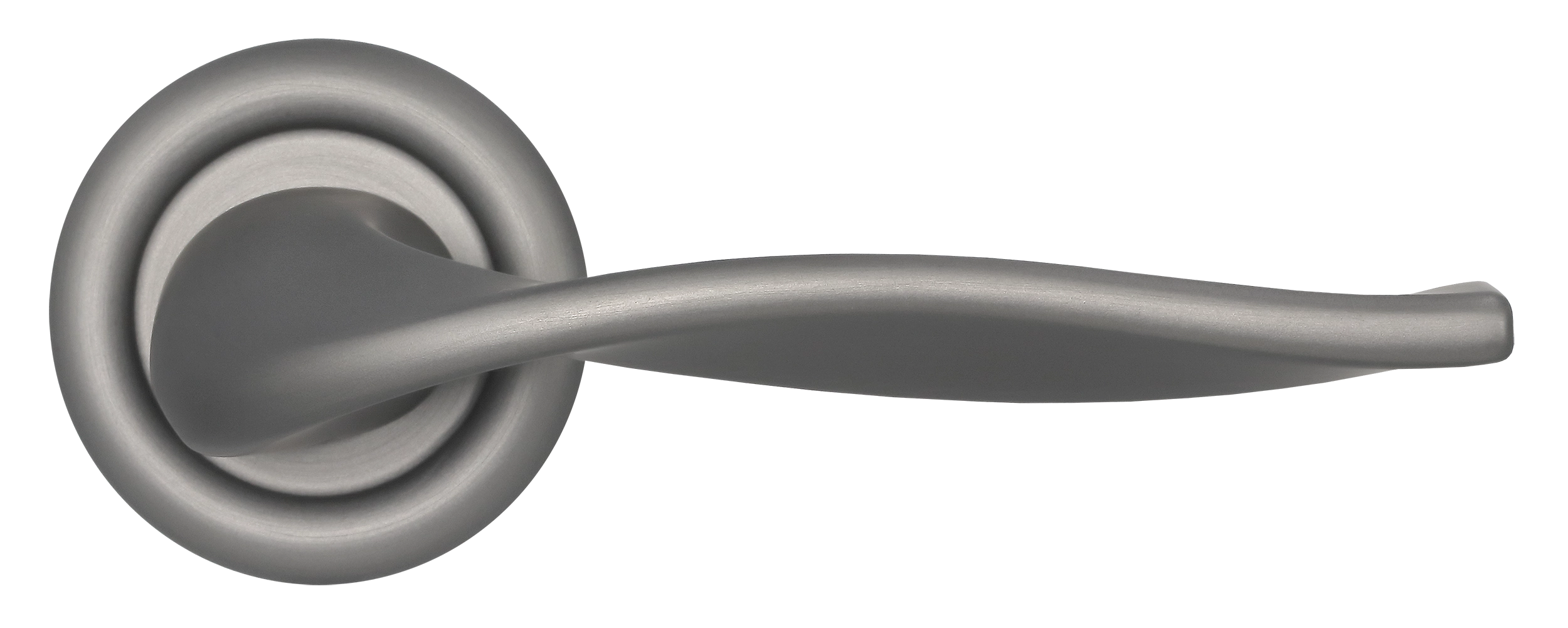 Ручка дверная SKYSCRAPER R7 WF на круглой розетке, цвет Зимняя стужа/Winter Frost фото купить в Актобе