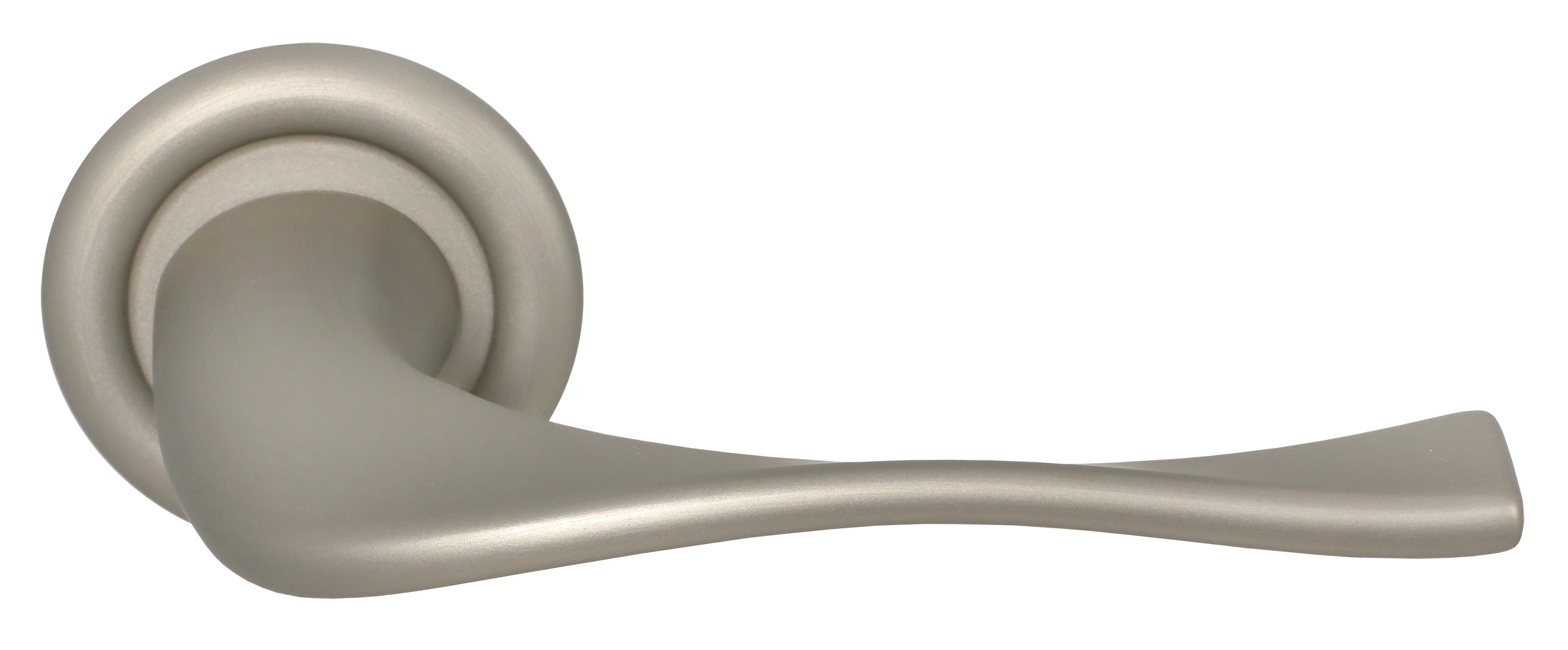 Ручка дверная SKYSCRAPER R7 SMI на круглой розетке, цвет Весенняя дымка/Spring Mist фото купить Актобе (Актюбинск)