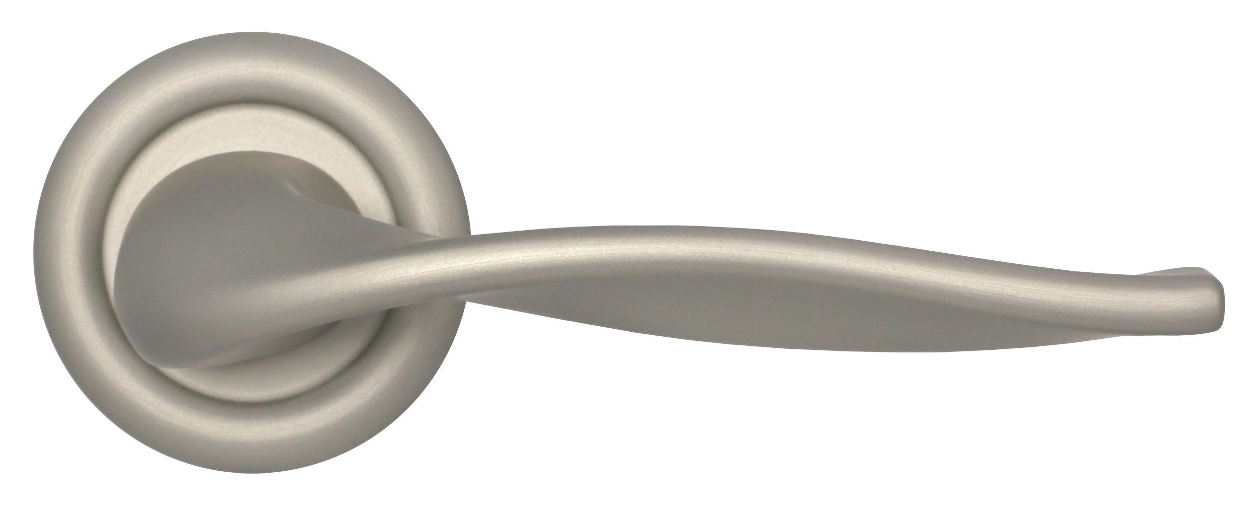 Ручка дверная SKYSCRAPER R7 SMI на круглой розетке, цвет Весенняя дымка/Spring Mist фото купить в Актобе