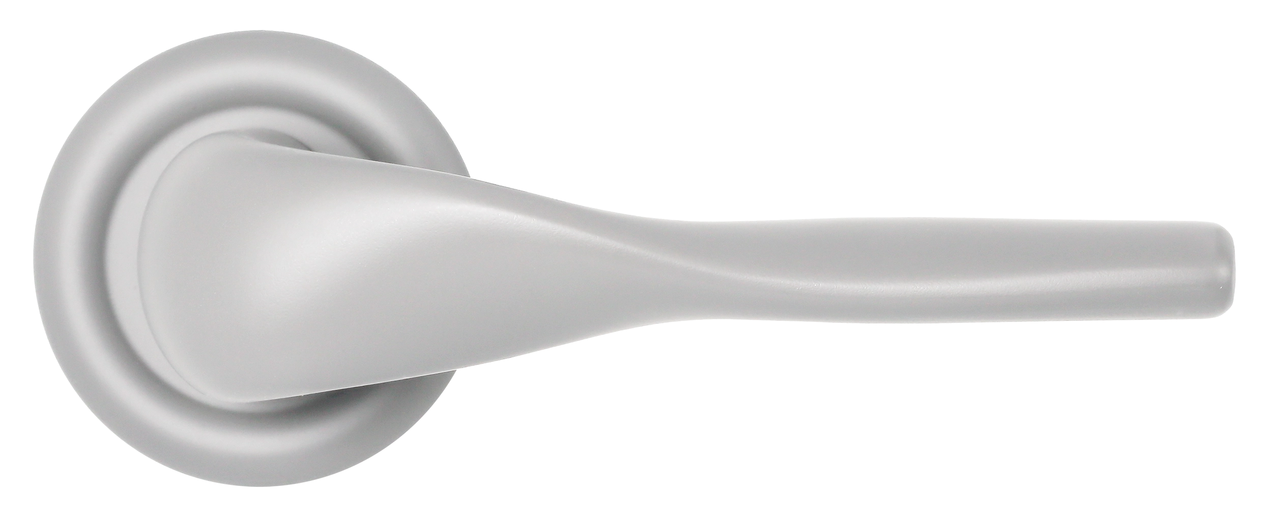 Ручка дверная LVB R7 SSW на круглой розетке, цвет Стокгольмский снегопад/Stockholm Snowfall фото купить в Актобе