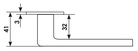 Ручка дверная DOLCE VITA S1 CRO раздельная на квадратной розетке, цвет хром, латунь фото morelli Актобе (Актюбинск)