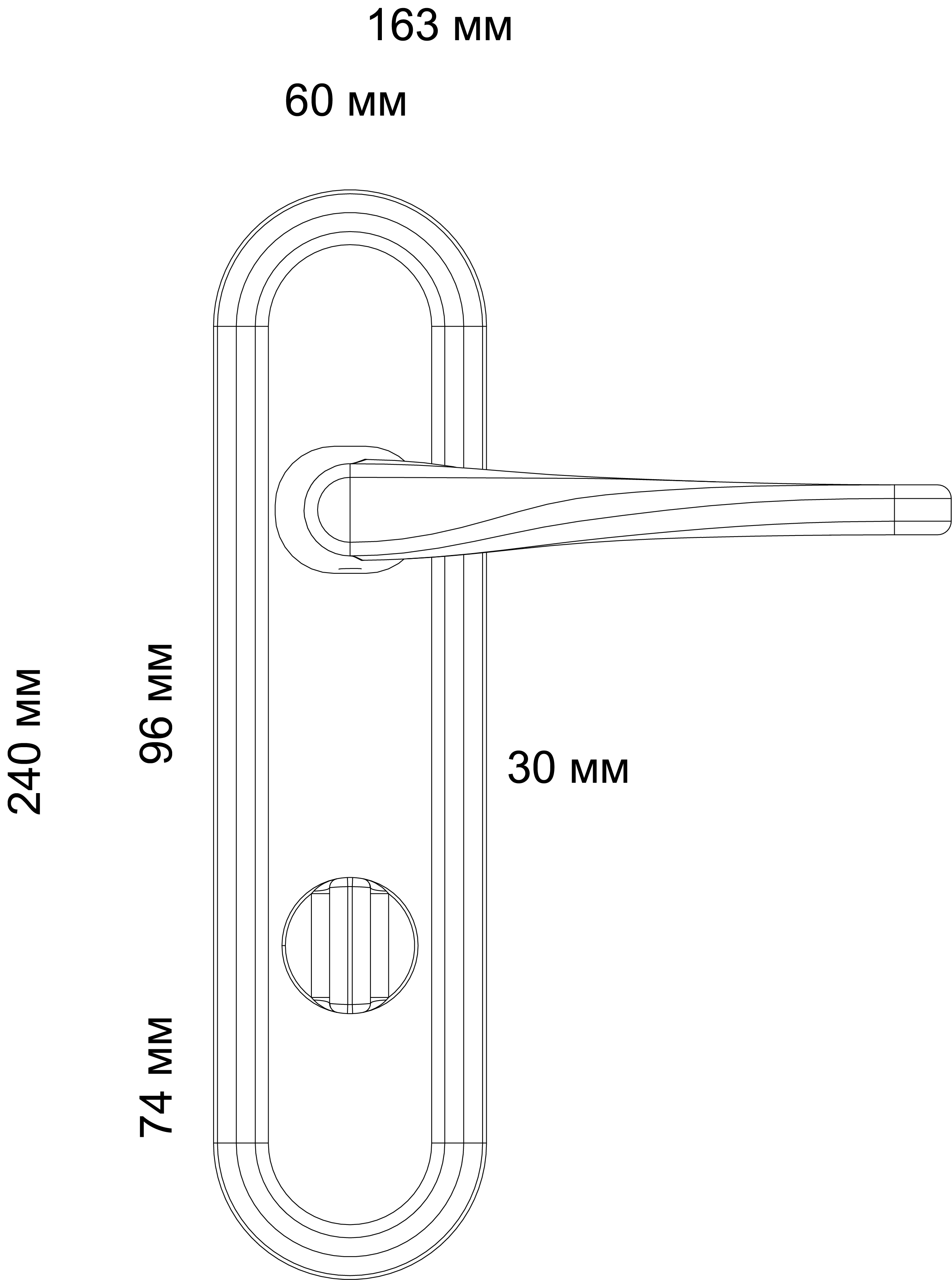 Ручка дверная THE OLYMPICS PLR WF на планке, цвет Зимняя стужа/Winter Frost фото фурнитура Актобе (Актюбинск)