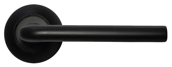 КОЛОННА, ручка дверная MH-03 BL, цвет - черный фото купить в Актобе