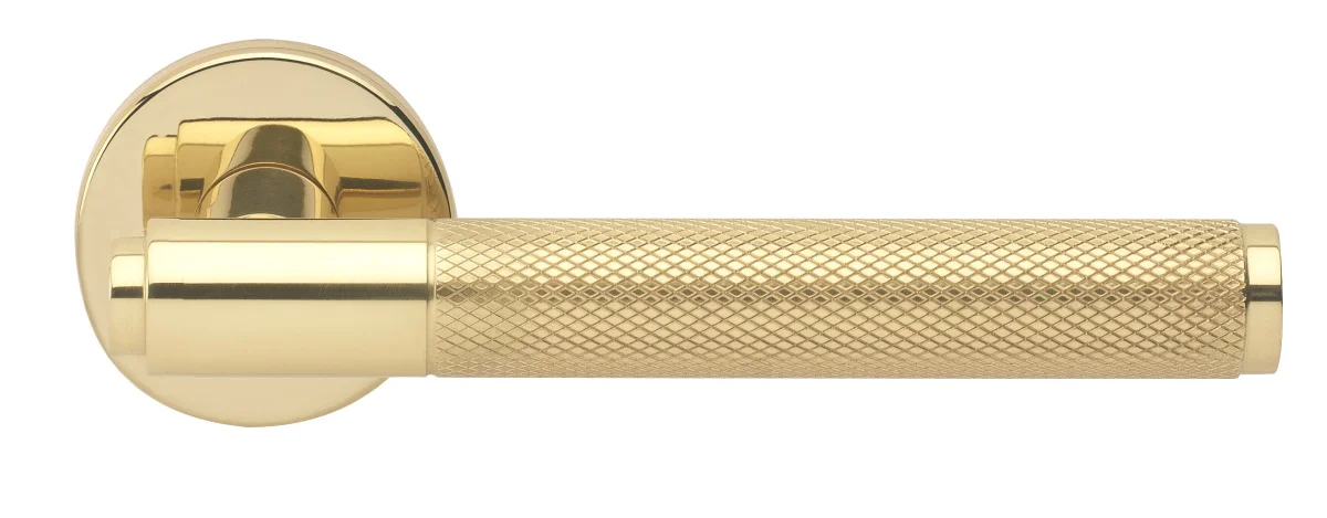 BRIDGE R6 OTL, ручка дверная с усиленной розеткой, цвет -  золото фото купить Актобе (Актюбинск)