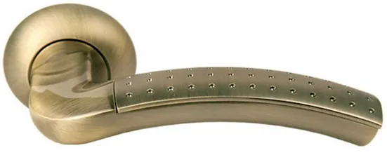 ПАЛАЦЦО, ручка дверная MH-02P MAB/AB, цвет бронза/ант.бронза, с перфорацией фото купить Актобе (Актюбинск)