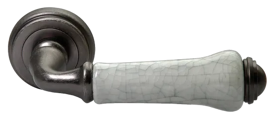 UMBERTO, ручка дверная MH-41-CLASSIC OMS/GR, цвет - старое мат.серебро/серый фото купить Актобе (Актюбинск)