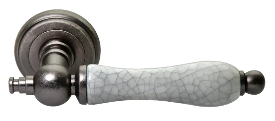 MART, ручка дверная MH-42-CLASSIC OMS/GR, цвет - старое мат.серебро/серый фото купить Актобе (Актюбинск)