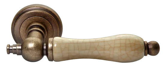MART, ручка дверная MH-42-CLASSIC OMB/CH, цвет-старая мат.бронза/шампань фото купить Актобе (Актюбинск)