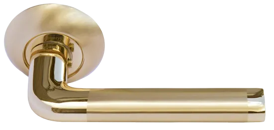 КОЛОННА, ручка дверная MH-03 SG/GP, цвет - мат.золото/золото фото купить Актобе (Актюбинск)