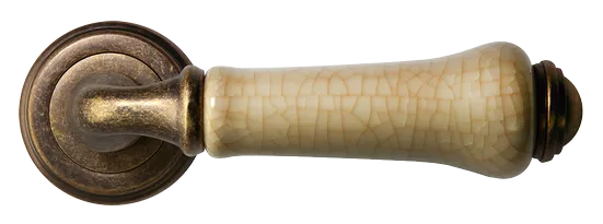 UMBERTO, ручка дверная MH-41-CLASSIC OMB/CH, цвет-старая мат.бронза/шампань фото купить в Актобе