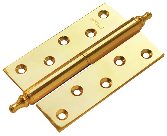 MB 120X80X3.5 PG R C, петля латунная с коронкой правая, цвет - золото фото купить Актобе (Актюбинск)