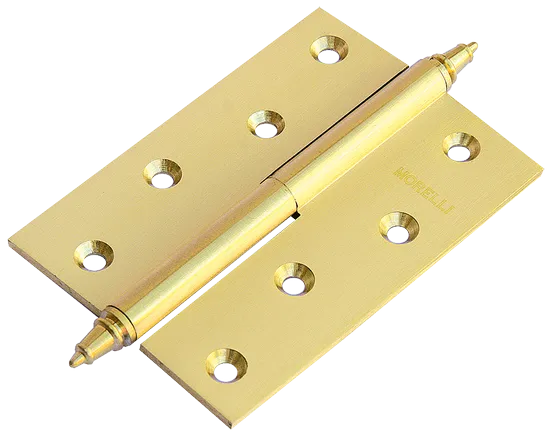 MB 100X70X3 SG R C, петля латунная с коронкой правая, цвет - мат.золото фото купить Актобе (Актюбинск)