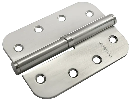 Петля разъемная MSD-C 100X70X2.5 SN R правая без коронки скругленная, врезная, цвет бел.никель, сталь фото купить Актобе (Актюбинск)