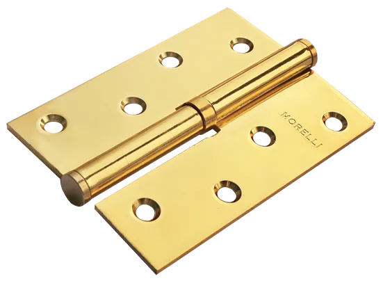 Петля карточная разъемная MSD 100X70X2.5 PG L стальная левая, врезная, цвет золото фото купить Актобе (Актюбинск)