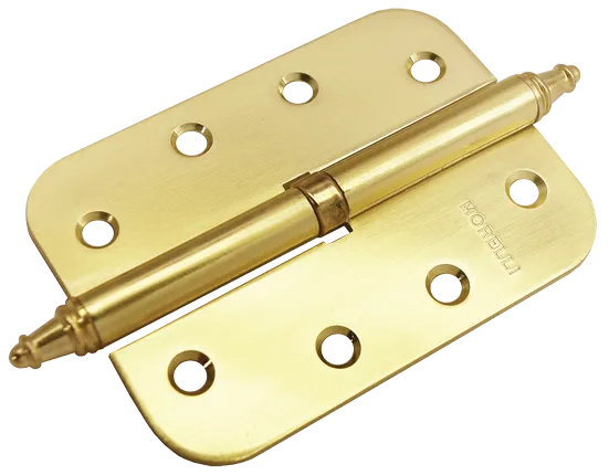 MS-C 100X70X2.5 SG R, петля стальная скругленная правая, цвет - мат.золото фото купить Актобе (Актюбинск)