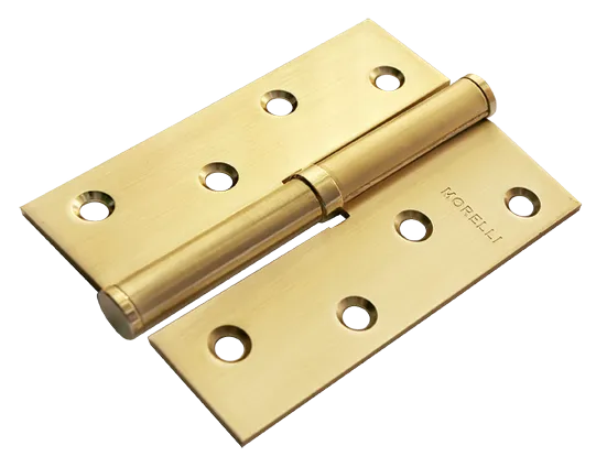 Петля разъемная карточная MSD 100X70X2.5 SG R стальная правая, врезная, цвет матовое золото фото купить Актобе (Актюбинск)