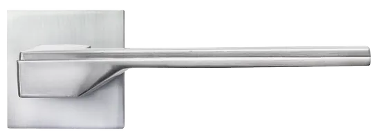 PIERRES, ручка дверная на квадратной накладке MH-49-S6 SC, цвет - матовый хром фото купить в Актобе