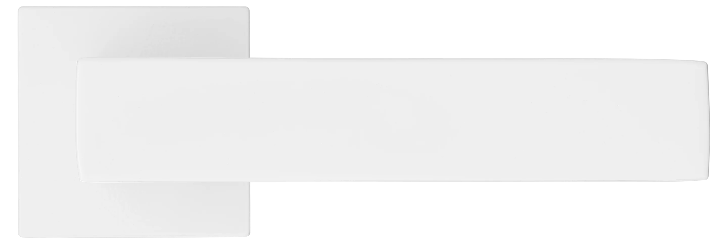 MIRA, ручка дверная на квадратной розетке MH-54-S6 W, цвет - белый фото купить в Актобе
