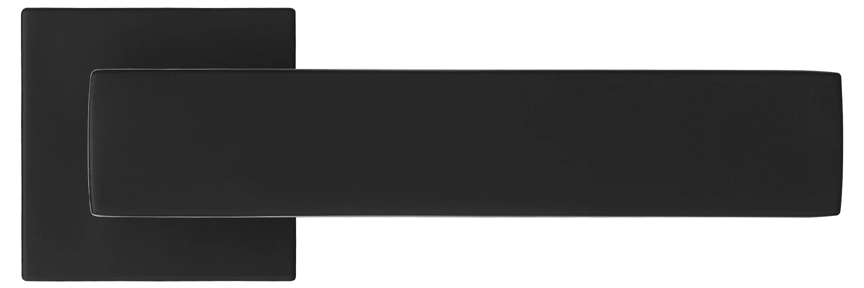 MIRA, ручка дверная на квадратной розетке MH-54-S6 BL, цвет - черный фото купить в Актобе