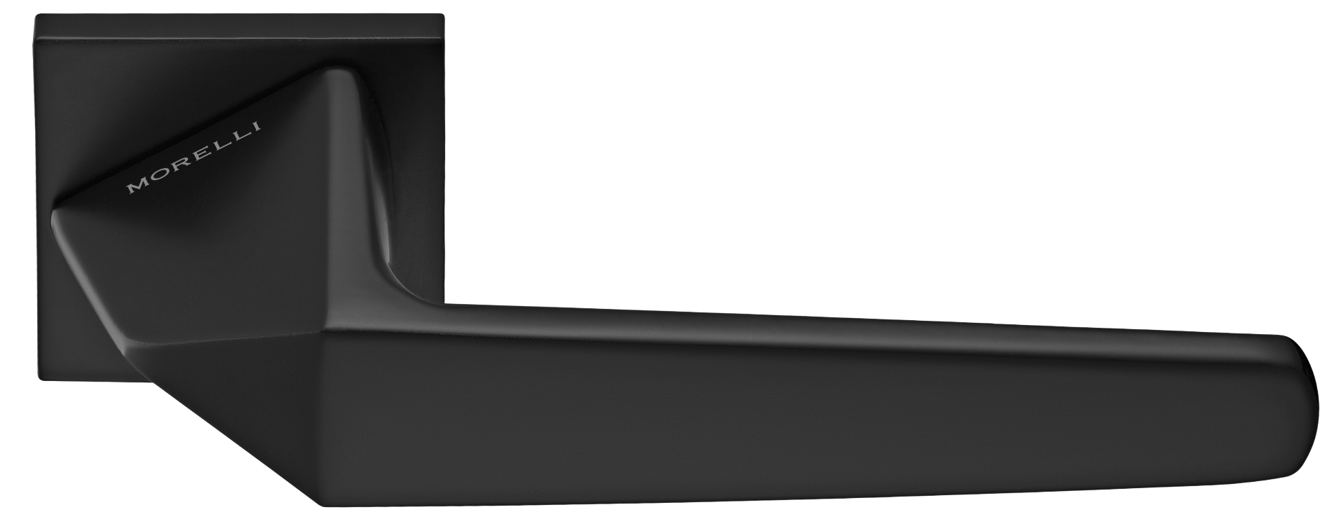 SOUK ручка дверная на квадратной розетке 6 мм, MH-55-S6 BL, цвет - черный фото купить Актобе (Актюбинск)