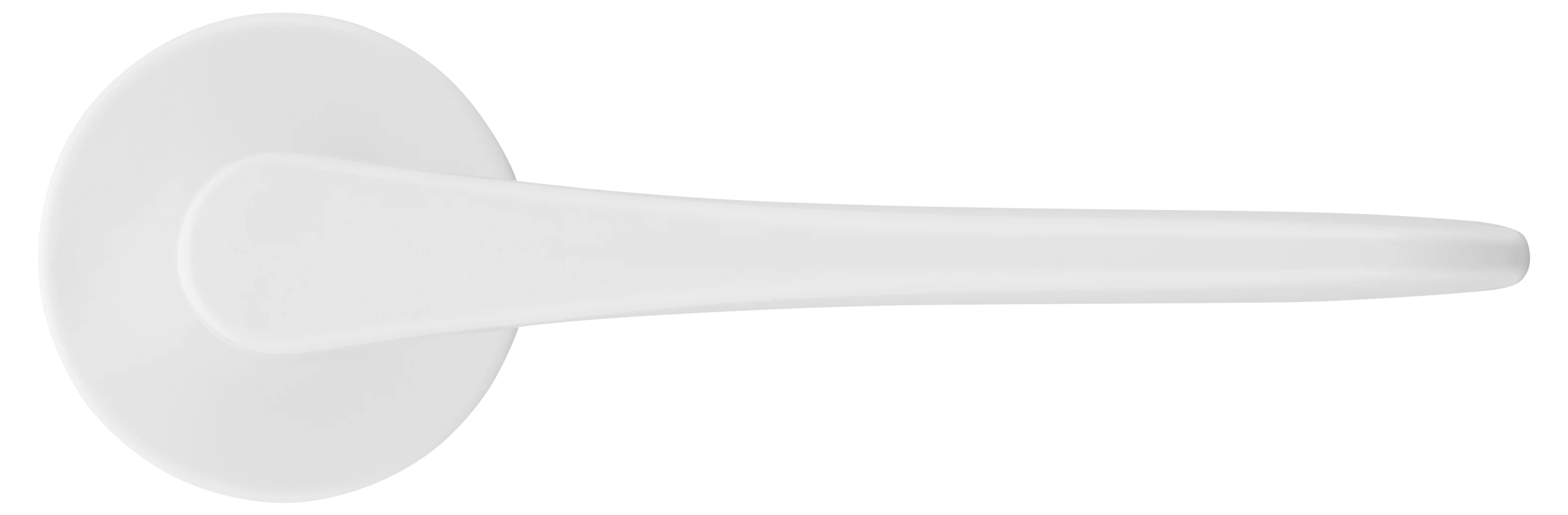 AULA R5 BIA, ручка дверная на розетке 7мм, цвет -  белый фото купить в Актобе