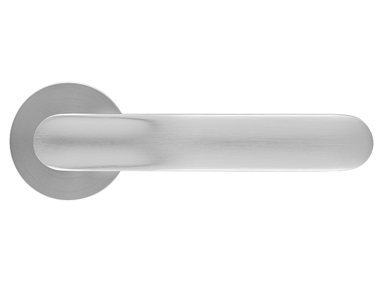 GARAK ручка дверная на круглой розетке 6 мм, MH-59-R6 MSC, цвет - мат. сатинированный хром фото купить в Актобе
