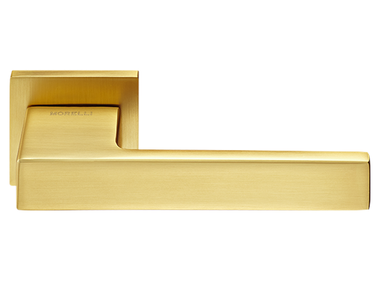LOT ручка дверная на квадратной розетке 6 мм MH-56-S6 MSG, цвет - мат.сатинированное золото фото купить Актобе (Актюбинск)