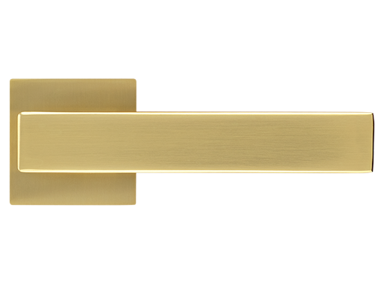 LOT ручка дверная на квадратной розетке 6 мм MH-56-S6 MSG, цвет - мат.сатинированное золото фото купить в Актобе